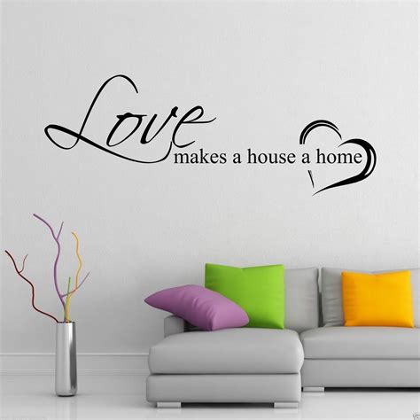 HOME LOVE FAMILY Wall Art Sticker Quote Decal Mural Transfer Graphic ...