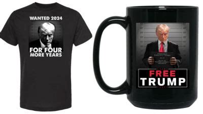 Donald Trump mugshot merchandise on sale 'to fund legal fees' | ITV News