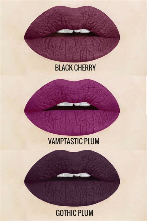 Black Cherry Liquid Lipstick. Plum. Dark. Maroon. Glossy to - Etsy | Lipstick, Lip colors ...