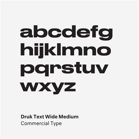 Druk Wide Medium by Berton Hasebe @commercialtype . . . . . . #type #typography #font #art # ...