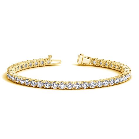 14K Yellow Gold Round Diamond Tennis Bracelet (10 ct. tw.) | Tennis bracelet diamond, Yellow ...