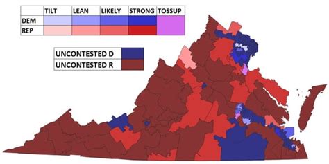 The new map for the VA House of Delegates is out: Democrats nearly certain to flip the chamber ...