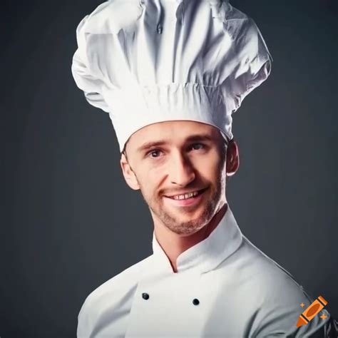 Male chef presenting the menu on a blackboard on Craiyon