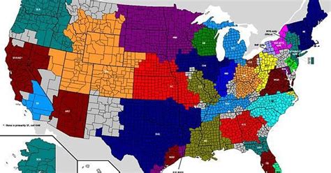 NFL TV Market Map : r/nfl