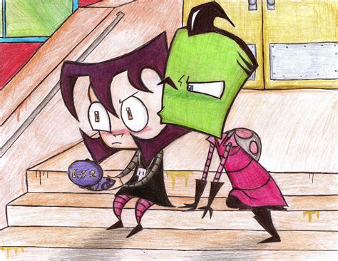 a kiss for Gazzy - Invader Zim Fan Art (10209207) - Fanpop