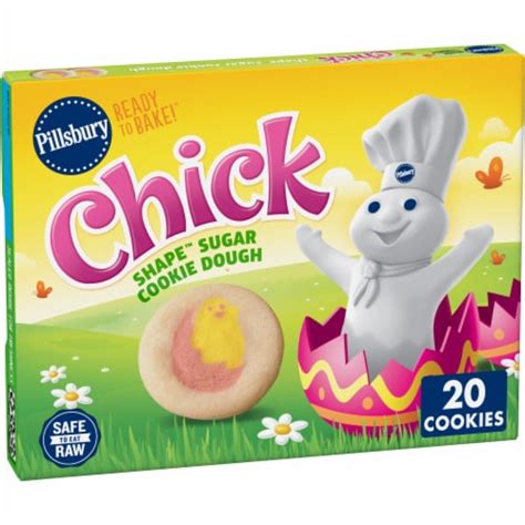 Pillsbury Ready to Bake! Chick Shape Sugar Cookie Dough, 20 ct / 9.1 oz - Pick ‘n Save