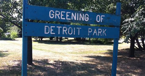 Detroit Green Space: Greening of Detroit Park