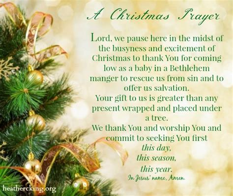 Christmas Bible Verses and a Prayer – Heather C. King – Room to Breathe