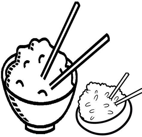 Five Fun Rice Coloring Pages for Kids | Starcraft, Cibo asiatico, Cibo