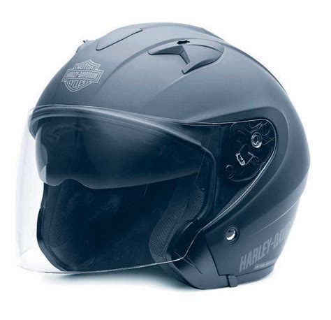 Harley-Davidson® Men's 3/4 Helmet With Sun Shield Matte Black 98225 ...