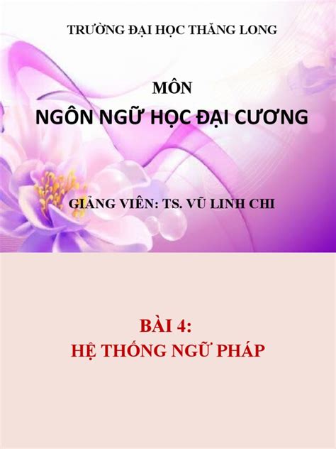 Hệ Thống Ngữ Pháp | PDF