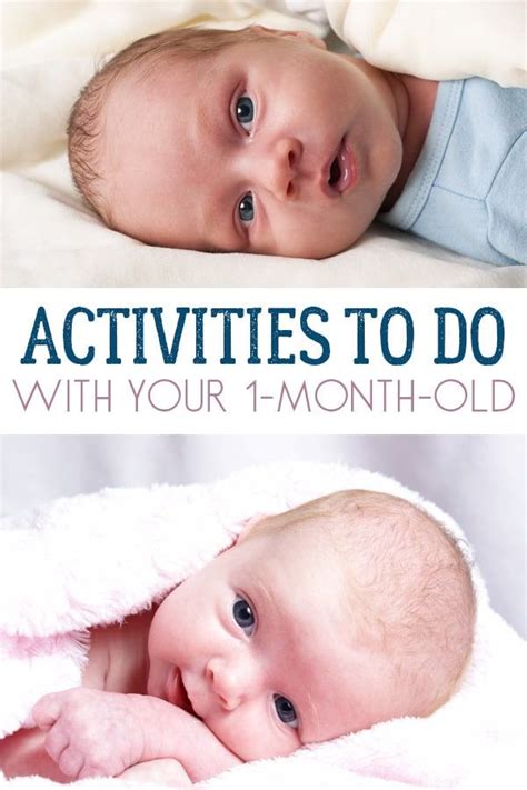 Simple Activities to do with your 1 month old | Baby milestones pictures, 1 month old baby, One ...