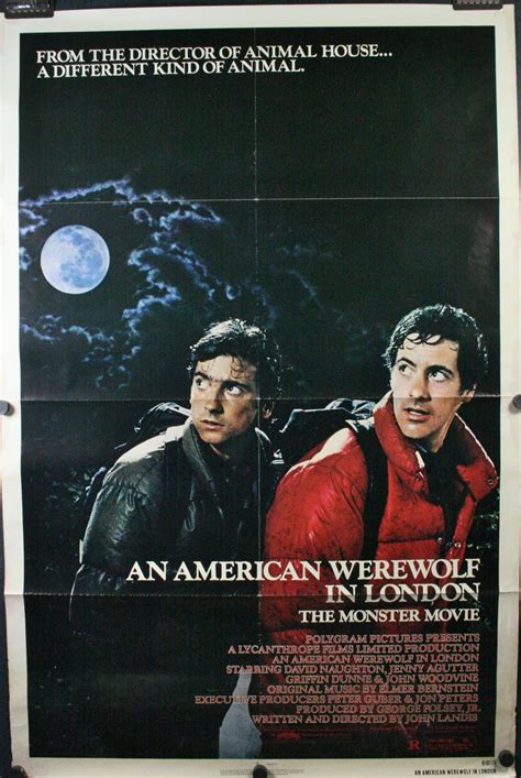 AN AMERICAN WEREWOLF IN LONDON, Original Horror Movie Theater Poster ...