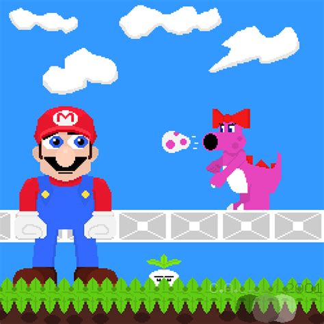 Mario And Birdo (Super Mario Bros. 2): by CALDM2001 on Newgrounds