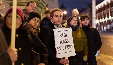 Tenants Of Dublin Apartment Block Protest Over Planned Mass Evictions