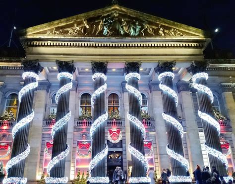 The facade of Le Monde Hotel on George Street given a festive makeover ...