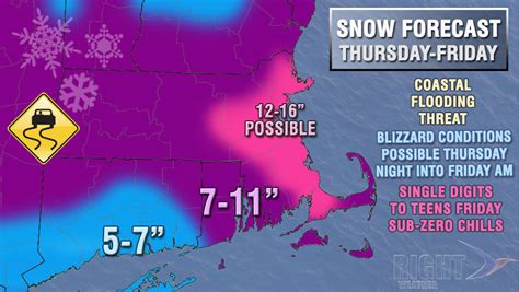 Updated Thursday-Friday snow accumulation map - Right Weather LLC