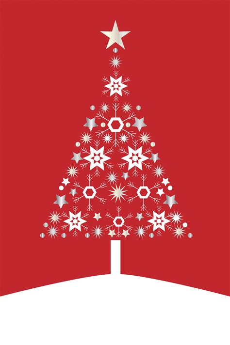 Christmas Tree Card Modern Free Stock Photo - Public Domain Pictures