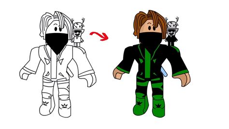 Roblox Character Drawing Template