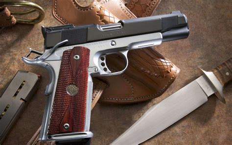 gun, Knife, Pistol, M1911 HD Wallpapers / Desktop and Mobile Images ...