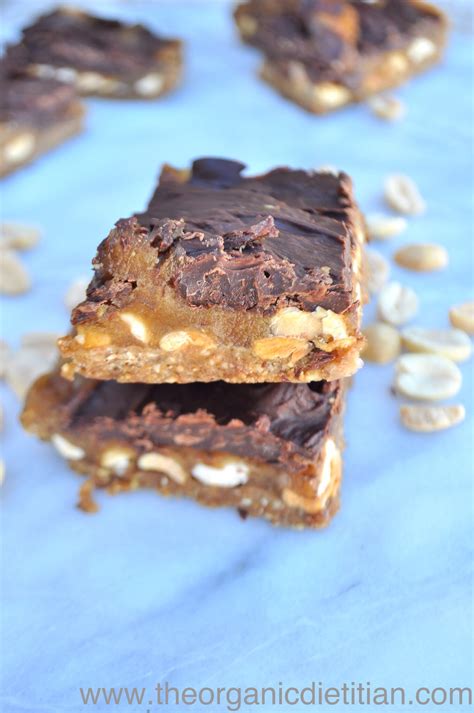 Healthy Homemade Snickers Bar - Real Ingredients