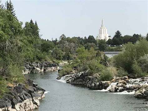 Idaho Falls - A Modified Urban Waterfall on the Snake River