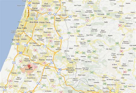 Rehovot Map - Israel