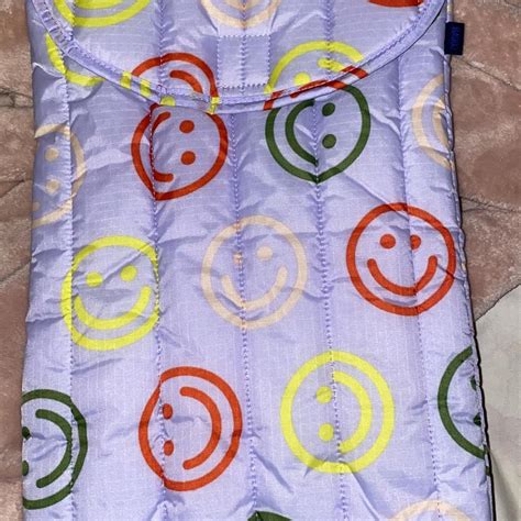 Baggu Happy Smiley UO Exclusive 16” Puffy Laptop... - Depop