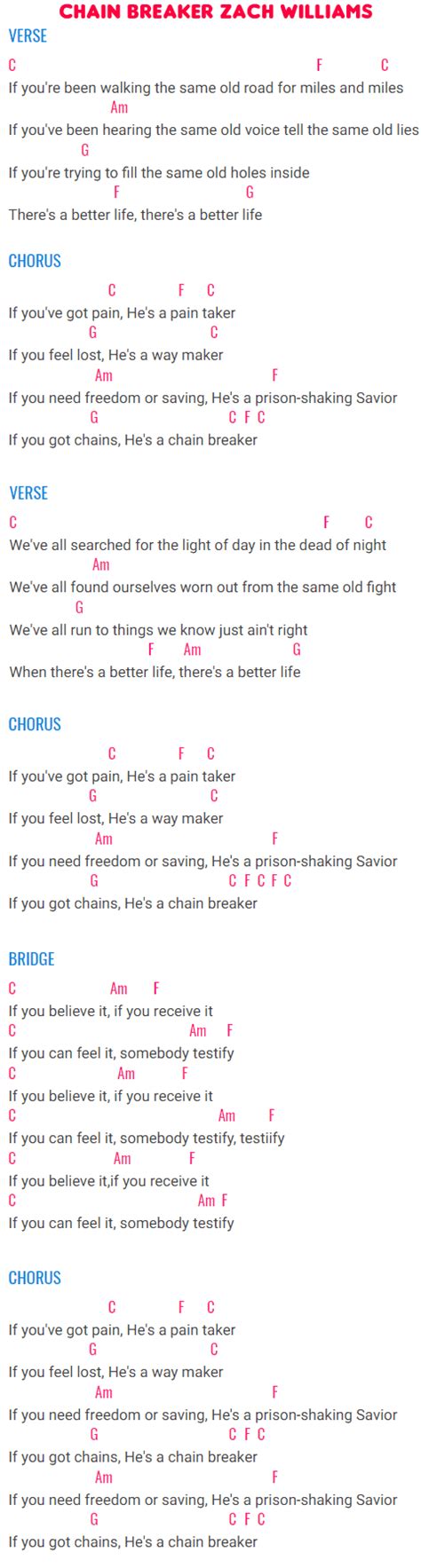 Chain Breaker Lyrics Printable Printable Word Searches, 40% OFF