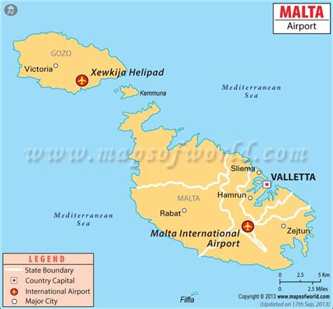 Airports in Malta, Malta Airports Map | Airport map, Map, Malta