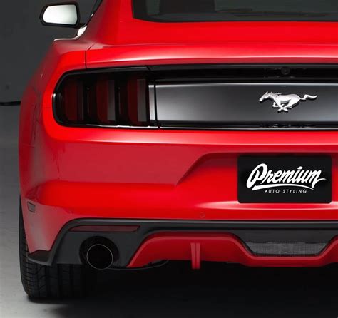 Smoked Tail Light Overlay - Smoke Tint | Ford Mustang 2015-2017 - Premium Auto Styling