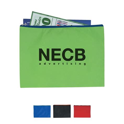 Promotional Non-Woven Document Sleeves with Zipper