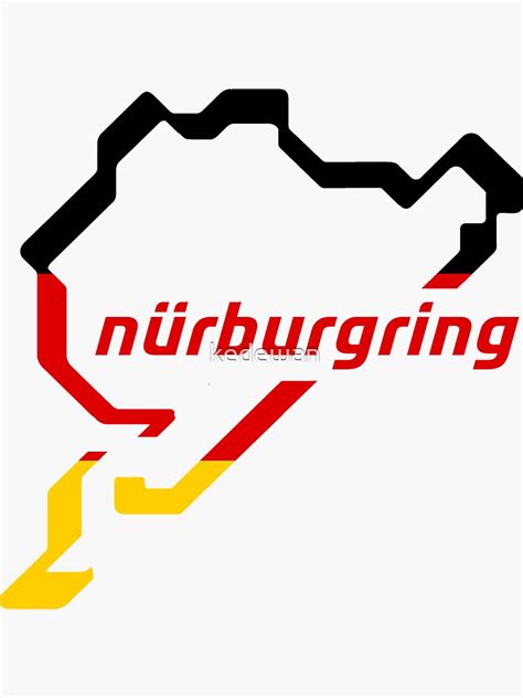 "Nurburgring" Sticker by kedewan | Redbubble