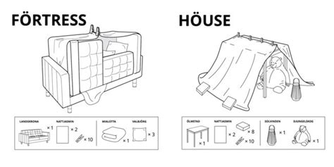 Ikea Created Instructions for 6 Ways to Make Furniture Forts