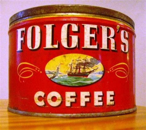 Vintage Folger's Coffee Can