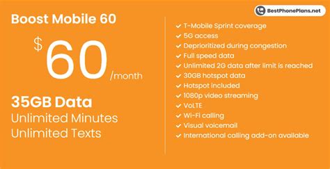 Boost Mobile Unlimited 60 Plan: Details, Price & Features