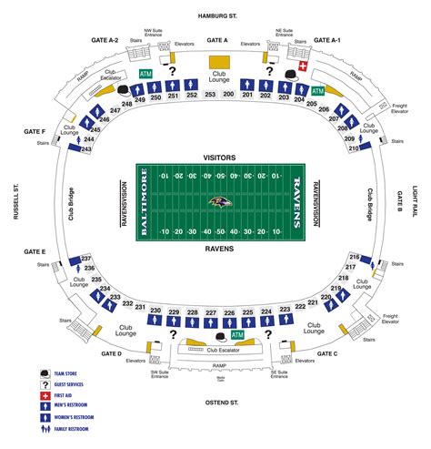 Ravens Seating Map