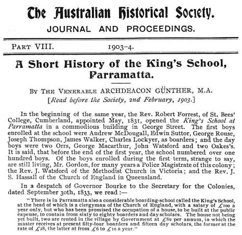 The King's School, Parramatta - enrolment history