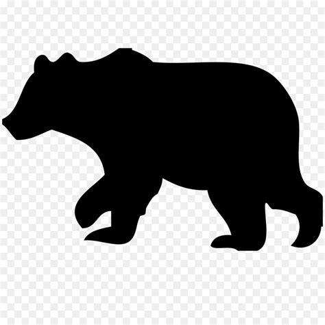 Free Bear Cub Silhouette Vector, Download Free Bear Cub Silhouette Vector png images, Free ...