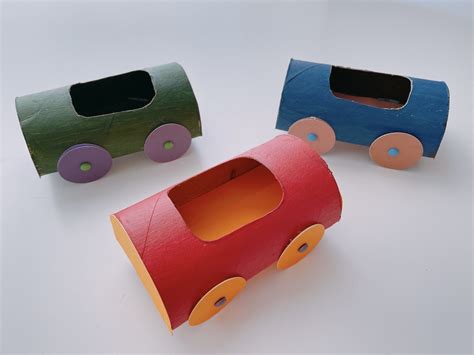 Toilet Paper Roll Crafts: How to Make a Car | Call Me Grandma