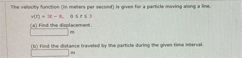 Solved The velocity function (in meters per second) is given | Chegg.com