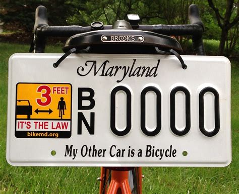 License Plate FAQ - Bike Maryland | Bike Maryland