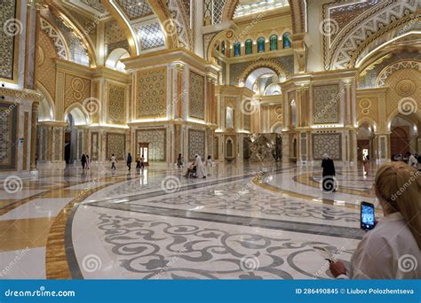 Abu Dhabi, UAE - March,16,2023: Abu Dhabi Royal Palace Inside and ...