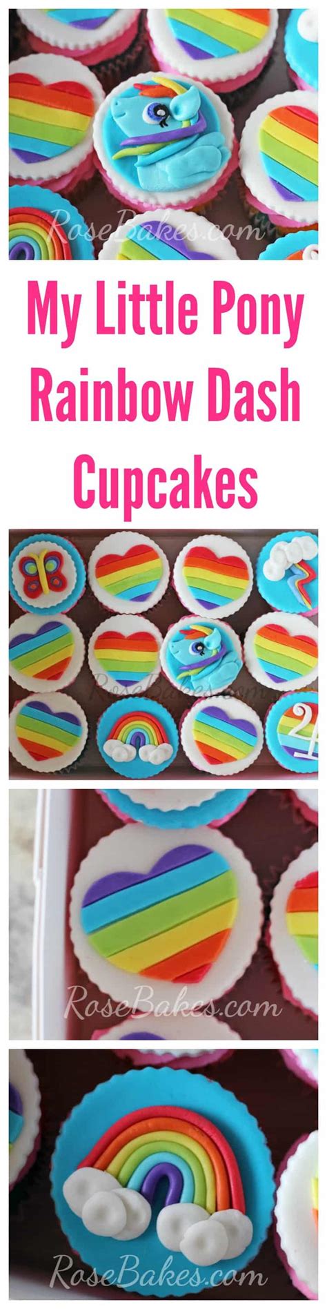 My Little Pony Rainbow Dash Cupcakes