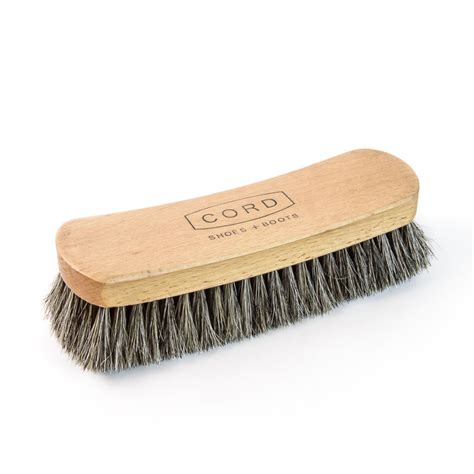 Horsehair Shoe Shine Brush (Large) | Cord Shoes and Boots