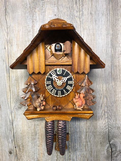 Original handmade Black Forest Cuckoo Clock / Made in Germany 2-416 ...