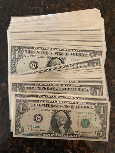 1963 One Dollar Bill Uncirculated Federal Reserve Star Note | Etsy