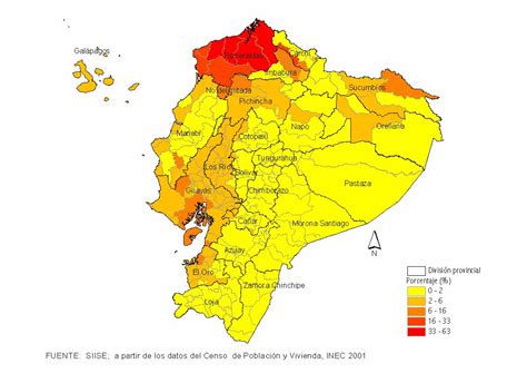 Geographical distribution of the Afro-Ecuadorian population 2001 - Full ...