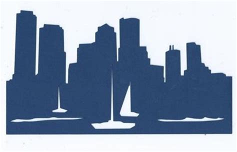 Boston skyline silhouette