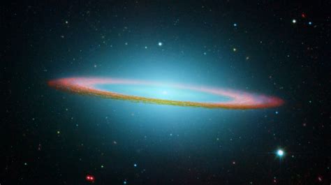 File:Sombrero Galaxy in infrared light (Hubble Space Telescope and Spitzer Space Telescope).jpg ...